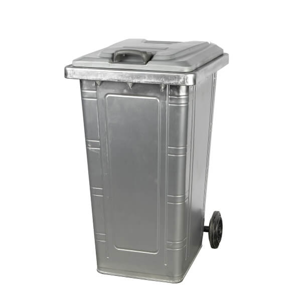 Galvanized Steel Outdoor Waste Bin factory